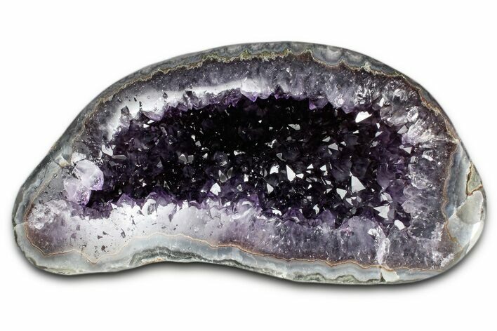 Sparkly Deep-Purple Amethyst Geode - Uruguay #345945